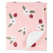 carter&#39;s&reg; Floral Plush Velboa Blanket in Pink
