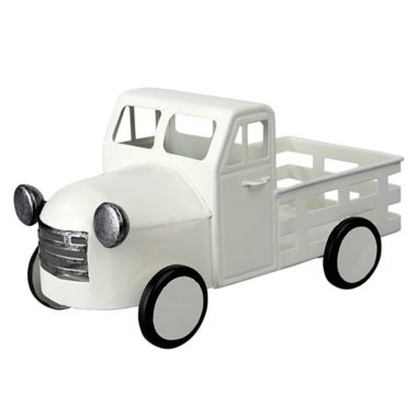 H for Happy&trade; Decor Truck in White. View a larger version of this product image.