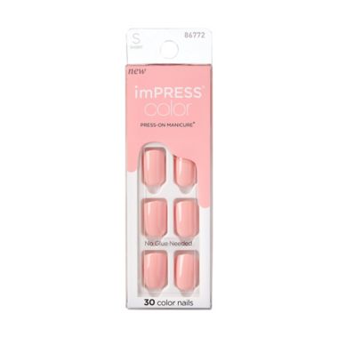 KISS&reg; imPRESS Color&reg; Press-On Manicure&reg; in Dolce Pink. View a larger version of this product image.