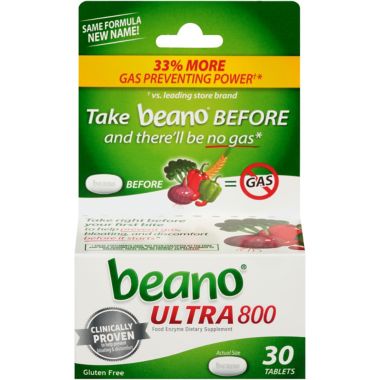 Beano Food Enzyme 30-Count Tablets. View a larger version of this product image.