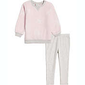 Calvin Klein&reg; 2-Piece Pullover and Legging Set in Pink/Grey