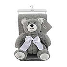 Alternate image 1 for UGG&reg; 2-Piece Classic Sherpa Throw Blanket and Plush Bear Toy Set in Grey