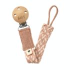 Alternate image 0 for BIBS&reg; Braided Pacifier Clip in Blush/Ivory