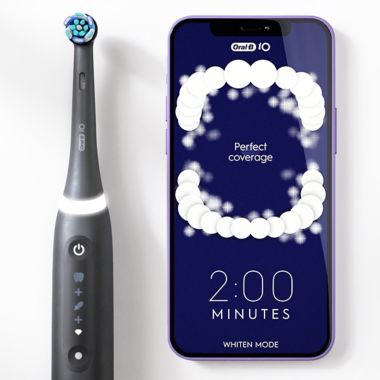 Oral-B&reg; iO Series 5 Rechargeable Electric Toothbrush in Black. View a larger version of this product image.