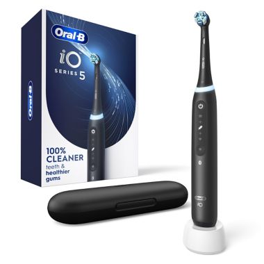 Oral-B&reg; iO Series 5 Rechargeable Electric Toothbrush in Black. View a larger version of this product image.