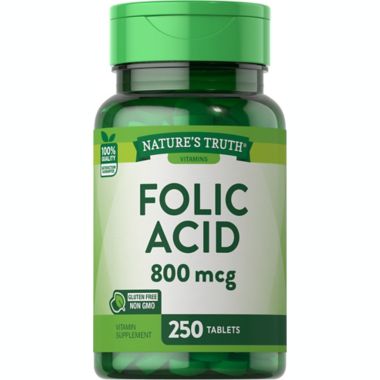 Nature's Truth&reg; 250-Count Folic Acid. View a larger version of this product image.