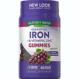 Nature's Truth® 60-Count Essential Iron + B-Vitamins, Zinc Gummies