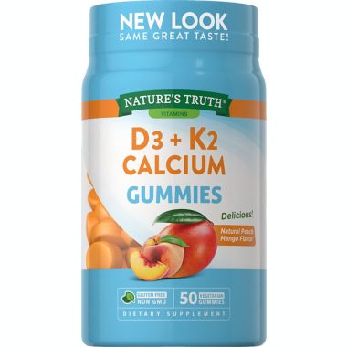 Nature's Truth&reg; 50-Count K2 + D3 Calcium Gummies. View a larger version of this product image.