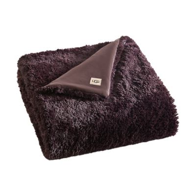 UGG&reg; Teddie Luxe Faux Fur Throw Blanket in Lodge