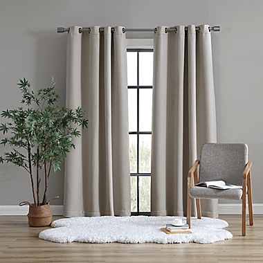 UGG&reg; Devon 84-Inch Grommet Room Darkening Window Curtain Panel in Cashew (Single). View a larger version of this product image.