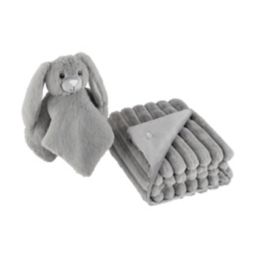 UGG® Dylan Bunny Blanket and Lovey Gift Set in Seal Gray