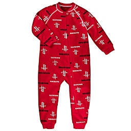 NBA Houston Rockets Toddler Raglan Zip-Up Coverall in Red