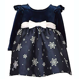 Bonnie Baby® Size 4T Snowflake Dress in Navy
