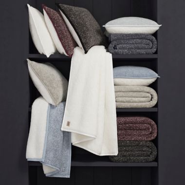 UGG&reg; Sherpa Blanket in Black Melange. View a larger version of this product image.