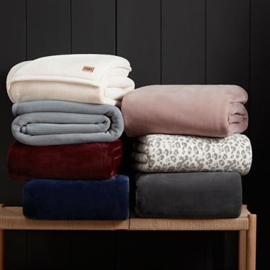 UGG&reg; Throw Blanket Coco Luxe in Snow. View a larger version of this product image.