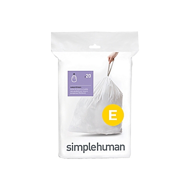 simplehuman&reg; Code E 20-Liter Custom Fit Liners. View a larger version of this product image.