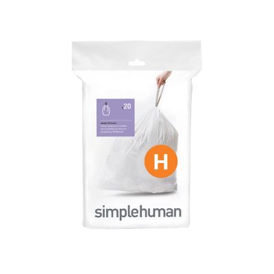 simplehuman&reg; Code H 30-35-Liter Custom-Fit Liners