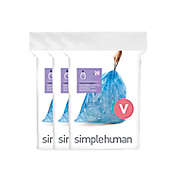 simplehuman&reg; Code V 16-18-Liter Custom-Fit Recycling Liners in Blue