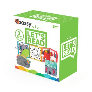 Sassy&reg; Let's Read Baby Box. View a larger version of this product image.