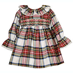 Bonnie Baby Size 0-3M Christmas Plaid Dress in Red