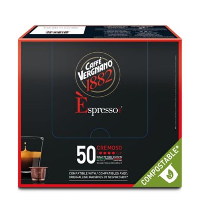 Caff&egrave; Vergnano 1882 &Egrave;spresso Single Serve Capsule for Nespresso&reg; 50 Count