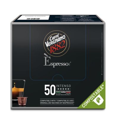 Caff&egrave; Vergnano 1882 &Egrave;spresso Intenso Single Serve Capsule for Nespresso&reg; 50 Count