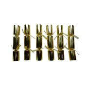 H for Happy&trade; New Years Eve Paper Confetti Crackers in Gold (Set of 6)