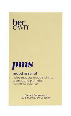 her own&trade; 30-Count PMS Mood &amp; Relief Capsules<h4> </h4>