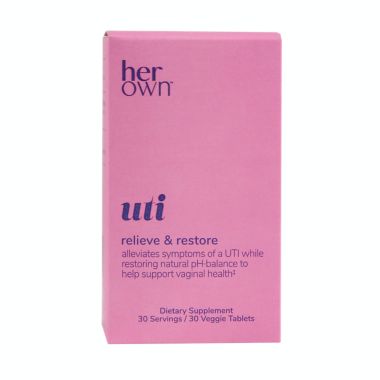 her own&trade; 30-Count UTI Relieve &amp; Restore Capsules. View a larger version of this product image.