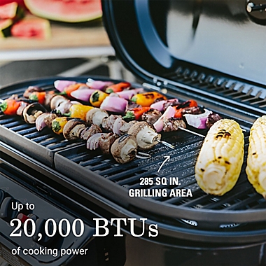 Coleman&reg; RoadTrip&reg; 285 Portable Stand-Up 3-Burner Propane Grill in Blue. View a larger version of this product image.