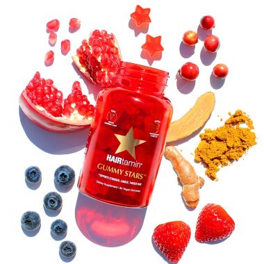 HAIRtamin&reg; 60-Count Gummy Stars&trade; Vitamins. View a larger version of this product image.