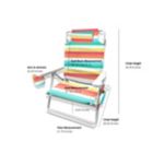 Alternate image 4 for H for Happy&trade; 5-Position Beach Chair in Pink/Yellow