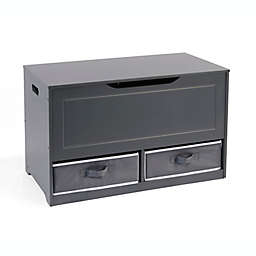 Badger Basket Up and Down Toy Storage Bench in Charcoal