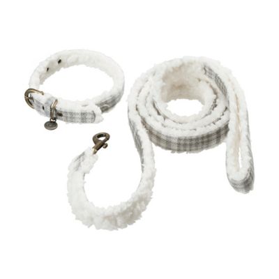 UGG&reg; Westwood 2-Piece Dog Collar and Leash Set in Grey Plaid