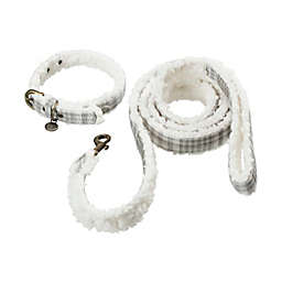 UGG® Westwood 2-Piece Dog Collar and Leash Set in Grey Plaid