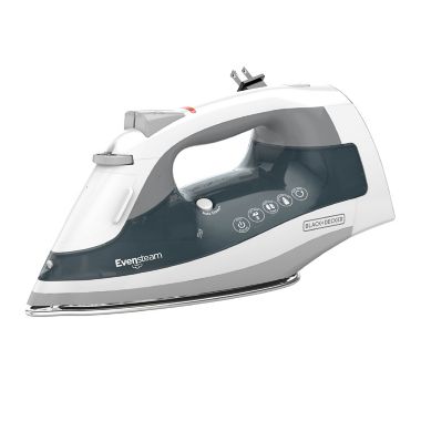 Black + Decker&trade; EvenSteam Iron in Grey. View a larger version of this product image.