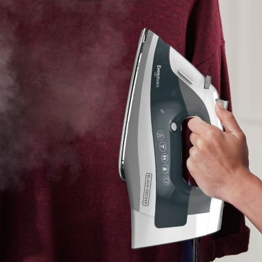 Black + Decker&trade; EvenSteam Iron in Grey. View a larger version of this product image.
