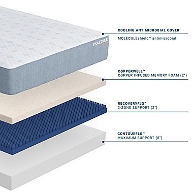 Molecule&reg; CopperWELL&trade; 12&quot; Memory Foam Queen Mattress. View a larger version of this product image.