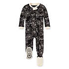 Alternate image 0 for Burt&#39;s Bees Baby&reg; Spider Webs Zip-Up Footed Pajama in Onyx