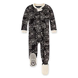 Burt's Bees Baby® Spider Webs Zip-Up Footed Pajama in Onyx