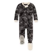 Burt's Bees Baby&reg; Spider Webs Zip-Up Footed Pajama in Onyx