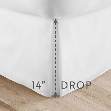 Home Collection Pleated California King Bed Skirt in Light Grey. View a larger version of this product image.