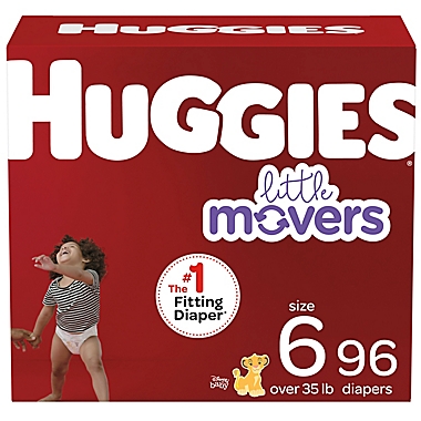 Huggies&reg; Little Movers&reg; Size 6 96-Count Disposable Diapers. View a larger version of this product image.