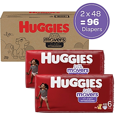 Huggies&reg; Little Movers&reg; Size 6 96-Count Disposable Diapers. View a larger version of this product image.