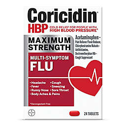Coricidin® HBP 24-Count Maximum Strength Multi-Symptom Flu Tablets