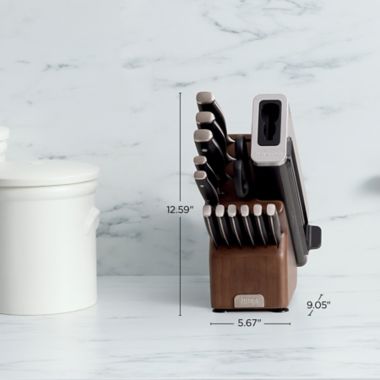 Ninja&trade; Foodi&trade; NeverDull&trade; Premium Wood Series 13-Piece Knife Block Set. View a larger version of this product image.