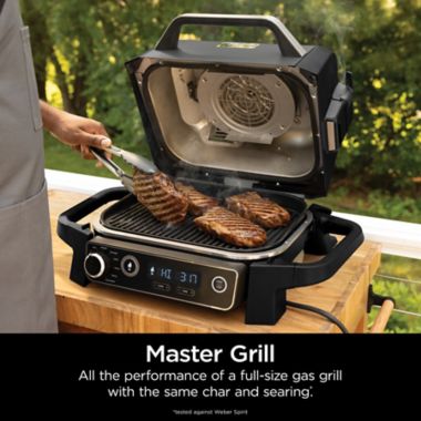 Ninja Woodfire&trade; 7-in-1 Outdoor Grill & Smoker in Grey. View a larger version of this product image.