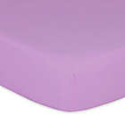 Alternate image 5 for The Peanutshell&trade; 4-Pack Floral Microfiber Fitted Crib Sheets in Purple/Pink