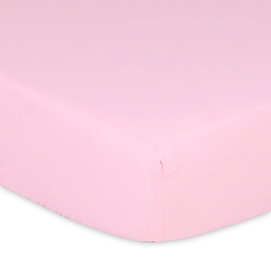 The Peanutshell&trade; 4-Pack Butterfly Microfiber Fitted Crib Sheets in Pink. View a larger version of this product image.