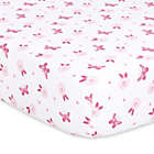 Alternate image 4 for The Peanutshell&trade; 4-Pack Butterfly Microfiber Fitted Crib Sheets in Pink